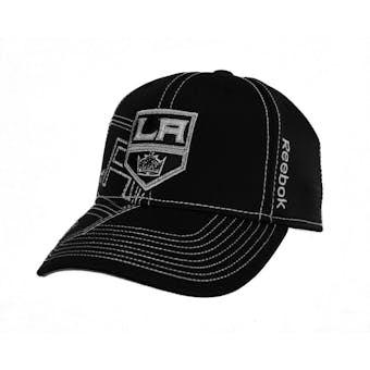 Los Angeles Kings Reebok Black Draft Cap Fitted Hat (Adult S/M)