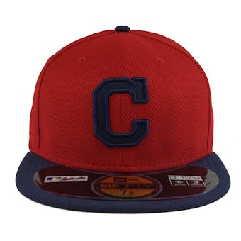 Cleveland Indians New Era Diamond Era 59Fifty Fitted Red & Navy Hat (7 3/4)