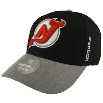 New Jersey Devils Reebok Black Playoffs Cap Fitted Hat (Adult S/M)