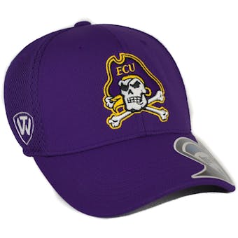 East Carolina Pirates Top Of The World Resurge Purple One Fit Flex Hat (Adult One Size)