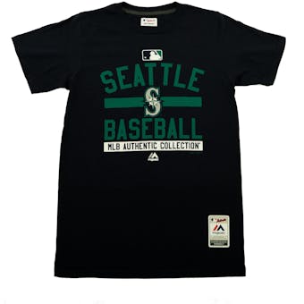 Seattle Mariners Majestic Navy Team Property Tee Shirt (Adult S)