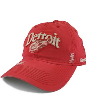 Detroit Red Wings Reebok Red Cotton Cap Adjustable Hat (Adult One Size)
