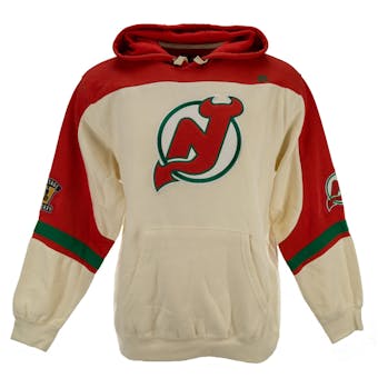 New Jersey Devils Majestic Red Vintage Ice Classic Fleece Hoodie (Adult M)