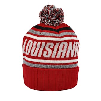 Louisiana Lafayette Ragin' Cajuns Top Of The World Red Stryker Cuffed Knit Hat (Adult One Size)