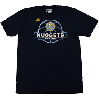 Denver Nuggets Adidas Navy The Go To Tee Shirt (Adult S)