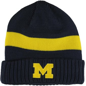 Michigan Wolverines Adidas Navy Cuffed Knit Hat (Adult One Size)