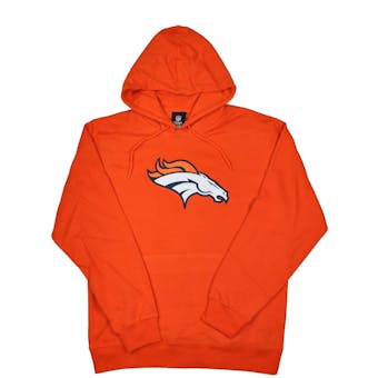 Denver Broncos Majestic Orange Telepatch Fleece Hoodie