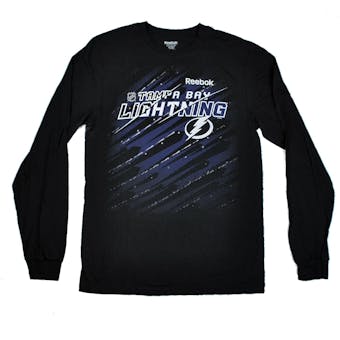 Tampa Bay Lightning Reebok Black The New SLD Long Sleeve Tee Shirt (Adult M)