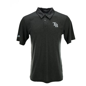 Tampa Bay Rays Majestic Charcoal Changeup Swing Polo (Adult XXL)