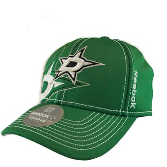 Dallas Stars Reebok Green Draft Cap Fitted Hat (Adult L/XL)