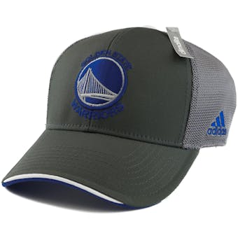 Golden State Warriors Adidas NBA Grey Climalite Pro Shape Flex Hat (Adult S/M)