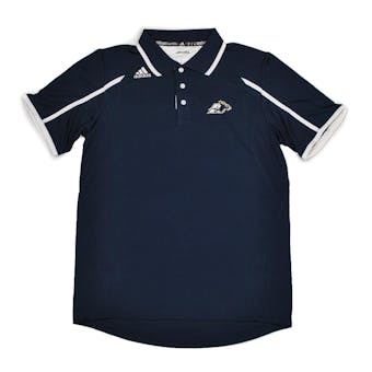 Akron Zips Adidas Navy Climalite Performance Polo (Adult L)