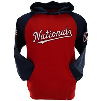 Washington Nationals Majestic Red Grand Slam Fleece Pullover Hoodie
