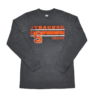 Syracuse Orange Colosseum Navy Warrior Long Sleeve Tee Shirt (Adult XXL)