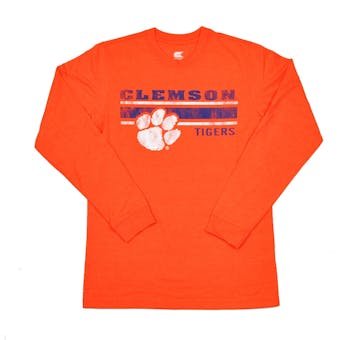 Clemson Tigers Colosseum Orange Warrior Long Sleeve Tee Shirt (Adult XL)