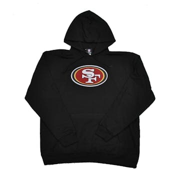 San Francisco 49ers Majestic Black Telepatch Fleece Hoodie (Adult L)