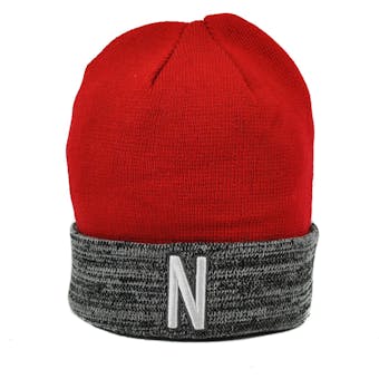 Nebraska Cornhuskers Top Of The World Red & Gray Quasi Cuffed Knit Hat (Adult One Size)