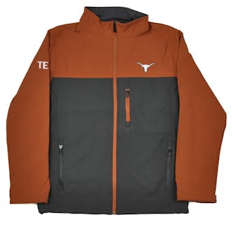 Texas Longhorns Colosseum Burnt Orange & Grey Yukon II Full Zip Jacket (Adult L)