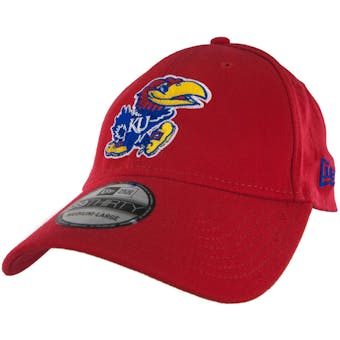 Kansas Jayhawks New Era 39Thirty Team Classic Red Flex Fit Hat (Adult M/L)