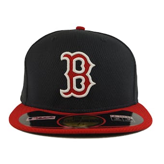 Boston Red Sox New Era Diamond Era 59Fifty Fitted Navy & Red Hat (7 1/8)