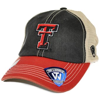 Texas Tech Red Raiders Top Of The World Offroad Red Three Tone Adjustable Snapback Hat (Adult One Size)
