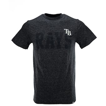 Tampa Bay Rays Majestic Marled Navy Baseline Appeal Tee Shirt (Adult XXL)