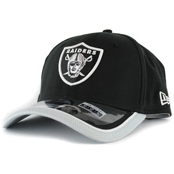 Oakland Raiders New Era Black Team Colors 39Thirty On Field Fitted Hat (Adult L/XL)