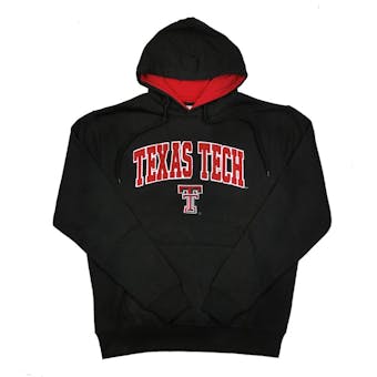 Texas Tech Red Raiders Colosseum Black Zone Pullover Fleece Hoodie (Adult L)