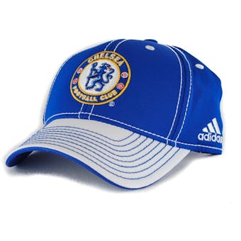 Chelsea Football Club Adidas Pro Shape Blue/White Fitted Hat (Adult L/XL)