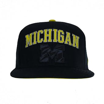 Michigan Wolverines Adidas Navy Team Colors Snapback Hat (Adult One Size)