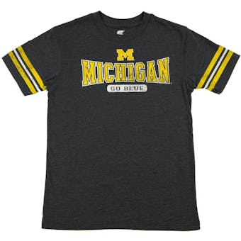 Michigan Wolverines Colosseum Navy Youth Thunderbird Tee Shirt (Youth L)