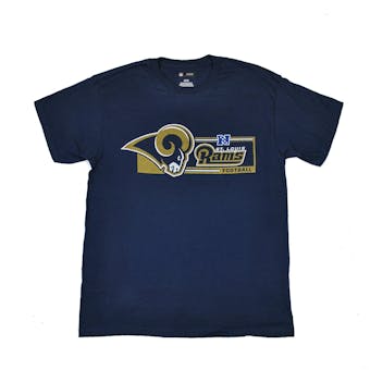 St. Louis Rams Majestic Navy Critical Victory VII Tee Shirt (Adult L)