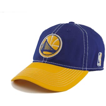 Golden State Warriors Adidas NBA Navy & Gold Slouch Flex Fit Hat (Adult L/XL)