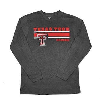 Texas Tech Red Raiders Colosseum Grey Warrior Long Sleeve Tee Shirt (Adult L)