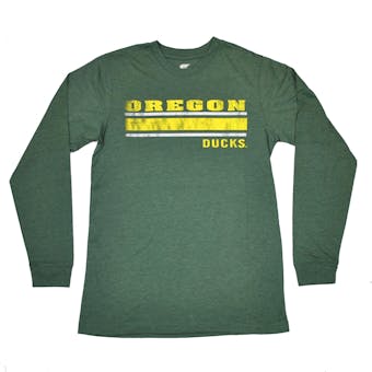 Oregon Ducks Colosseum Green Warrior Long Sleeve Tee Shirt (Adult L)