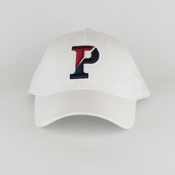 Penn Quakers Top Of The World Premium Collection White One Fit Flex Hat (Adult One Size)