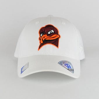 Virginia Tech Hokies Top Of The World Premium Collection White One Fit Flex Hat (Adult One Size)