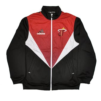 Miami Heat Adidas Black & Red Resonate Kinetic Performance Jacket (Adult L)