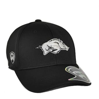Arkansas Razorbacks Top Of The World Ultrasonic Black One Fit Flex Hat (Adult One Size)