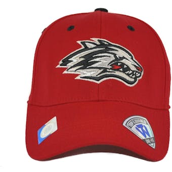 New Mexico Lobos Top Of The World Premium Collection Red One Fit Flex Hat (Adult One Size)