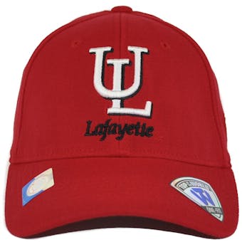 Louisiana Lafayette Ragin' Cajuns Top Of The World Premium Collection Red One Fit Flex Hat (Adult One Size)