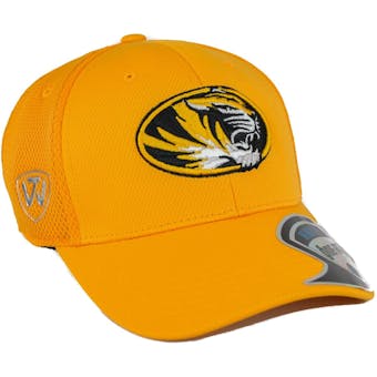 Missouri Tigers Top Of The World Resurge Yellow One Fit Flex Hat (Adult One Size)