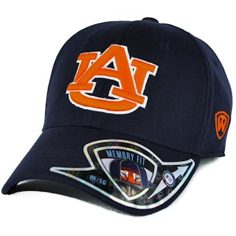 Auburn Tigers Top Of The World B.A.F. Navy One Fit Flex Hat (Adult One Size)