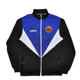 New York Knicks Adidas Black & Blue Resonate Kinetic Performance Jacket (Adult S)