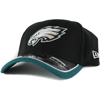 Philadelphia Eagles New Era Black Team Colors 39Thirty On Field Fitted Hat
