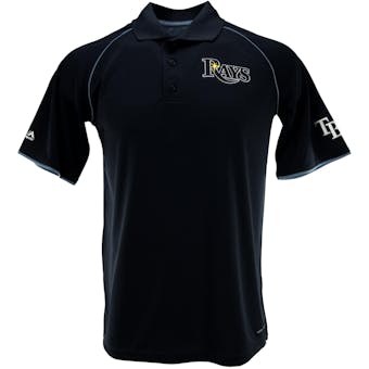 Tampa Bay Rays Majestic Navy Bases Loaded Polo Shirt (Adult M)