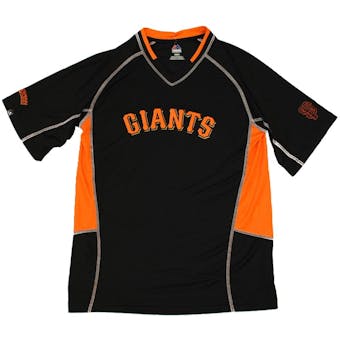 San Francisco Giants Majestic Black Fast Action Performance Tee Shirt (Adult XL)