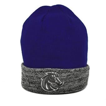 Boise State Broncos Top Of The World Blue & Gray Quasi Cuffed Knit Hat (Adult One Size)