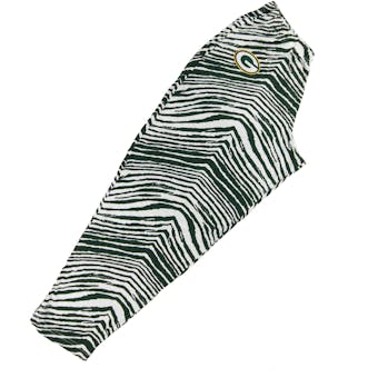 Green Bay Packers Zubaz Green and White Zebra Print Pants (Adult S)