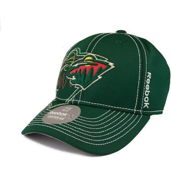 Minnesota Wild Reebok Green Draft Cap Fitted Hat (Adult L/XL)